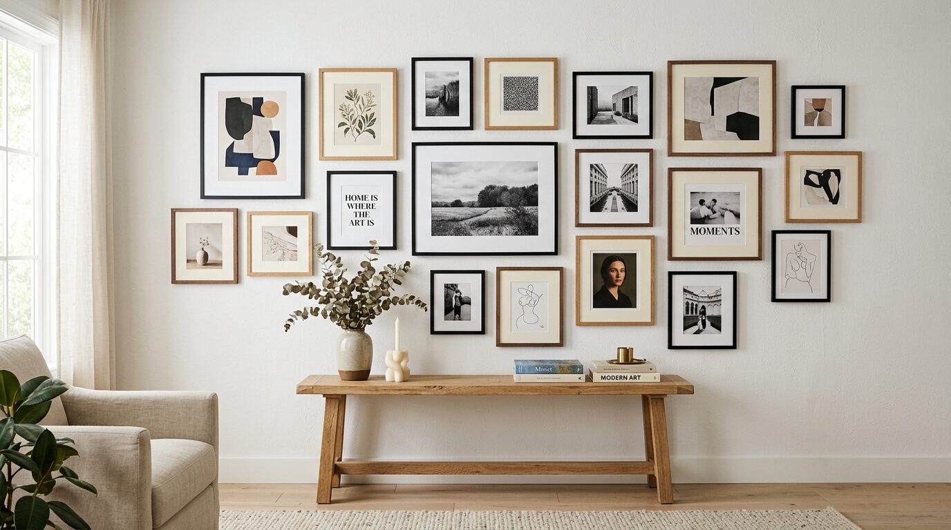How to Create a Gallery Wall: Layout, Spacing, and Framing